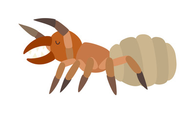 Camel spider icon vector illustration. Cartoon style partridge mammals, isolated on a white background