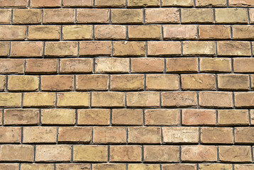 Old brown brick wall background