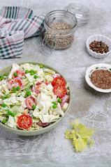 Salad of raw vegetables