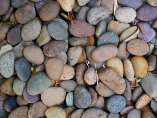 outdoor grunge stone background, pebble stone background