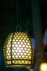 Obraz premium Exotic lantern on the street of Bali.