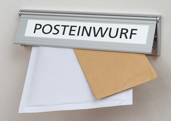 Posteinwurf