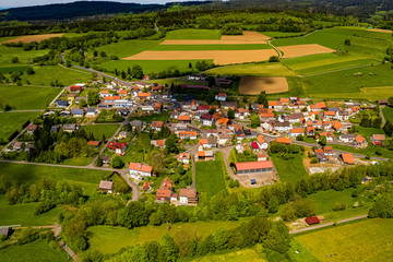 Sichenhausen in Hessen aus der Luft