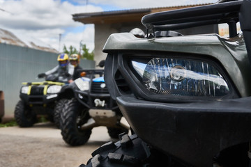 headlight on quad close up © Дмитрий Ткачев