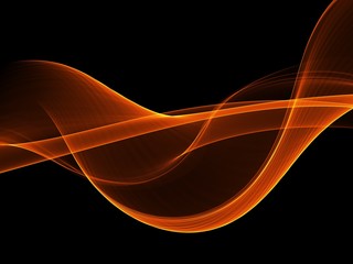 Abstract Orande waves background. Template design