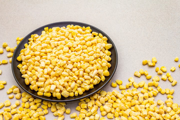 Frozen organic sweet corn