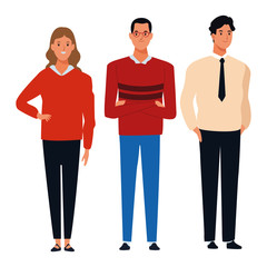 group of people avatar cartoon character