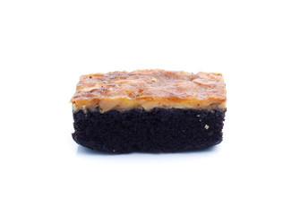 Brownie isolated on white