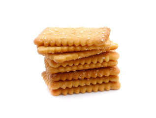Cracker isolated on white