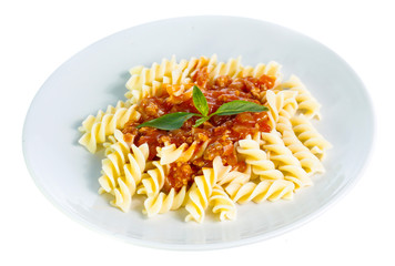 pasta isolated on white