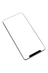 Isolated Black Full Display Smartphone