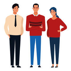 group of people avatar cartoon character