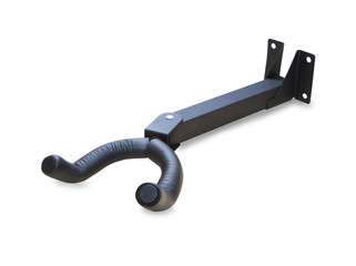 The guitar hanger isolated over white
