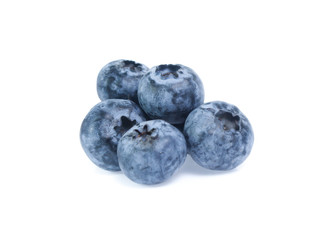 blueberries isolated on white background