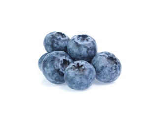 blueberries isolated on white background