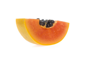 papaya isolated on a white background