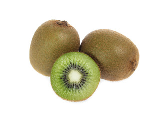 kiwi fruit isolated on white background