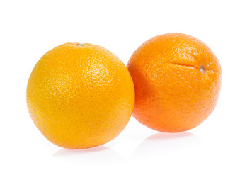 Orange fruit isolated on white background
