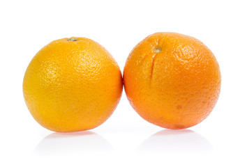 Orange fruit isolated on white background