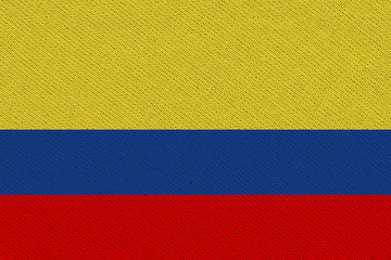 colombia fabric flag