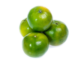 Orange fruit isolated on white background