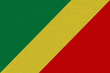 Congo fabric flag