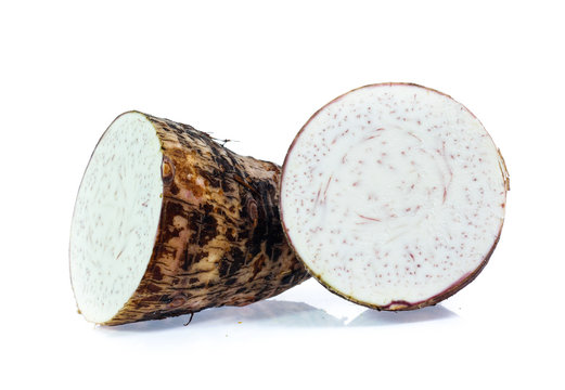taro isolated on white background