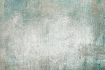 Fototapeta na wymiar Blue distressed grungy canvas draft background with spotlight background