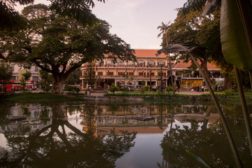 CAMBODIA SIEM REAP CITY RIVER