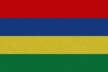 Mauritius fabric flag