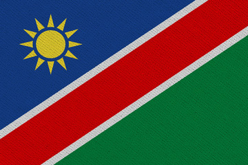 Namibia fabric flag