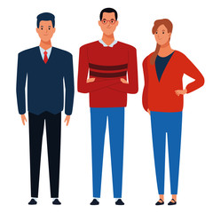 group of people avatar cartoon character