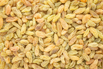 Variety of dried grape or golden raisins