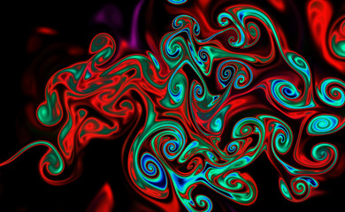 Magic space texture, pattern, looks like colorful smoke and fire