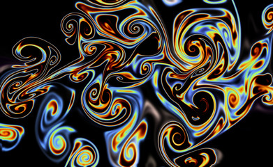 Magic space texture, pattern, looks like colorful smoke and fire