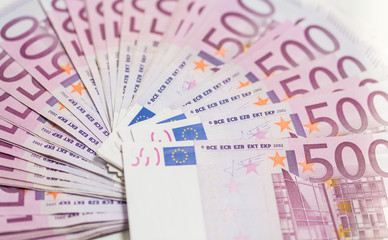 finance  money - Banknotes of the  european  union.