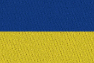 Ukraine fabric flag