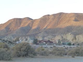The West Village in the desert of Tabernas. Almeria. Andalusia,Spain