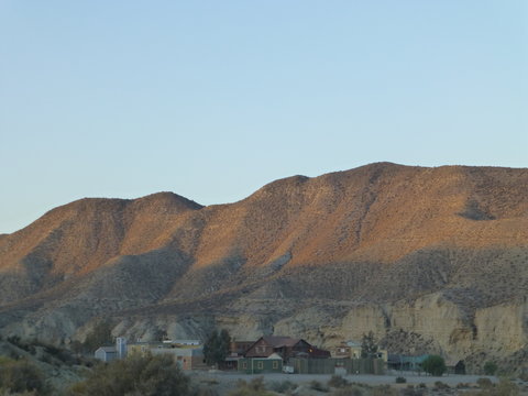The West Village in the desert of Tabernas. Almeria. Andalusia,Spain