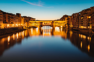 Ponte Veccio zur blauen Stunde