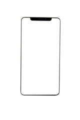 Isolated Black Full Display Smartphone