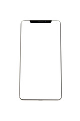 Isolated Black Full Display Smartphone