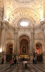 Obraz premium Interior Cathedral of Seville - is the third largest church in the world. Burial Place of Christopher Columbus