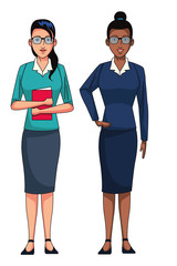 businesswomen avatar cartoon character