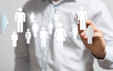 teamwork - Stack of hands showing unity and teamwork .