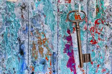 Clé sur fond vintage 