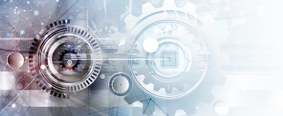 abstract futuristic data technology business background