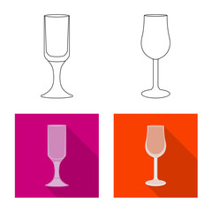 Isolated object of form and celebration sign. Collection of form and volume vector icon for stock.