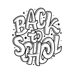 Welcome back to school lettering quote. Back to school sale tag. Hand drawn lettering badges. Typography emblem set. Chalk background