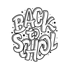 Welcome back to school lettering quote. Back to school sale tag. Hand drawn lettering badges. Typography emblem set. Chalk background
